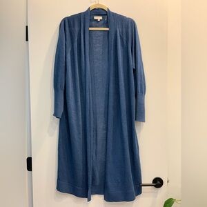 Kinross Deep Blue Knit Cardigan marine blue L